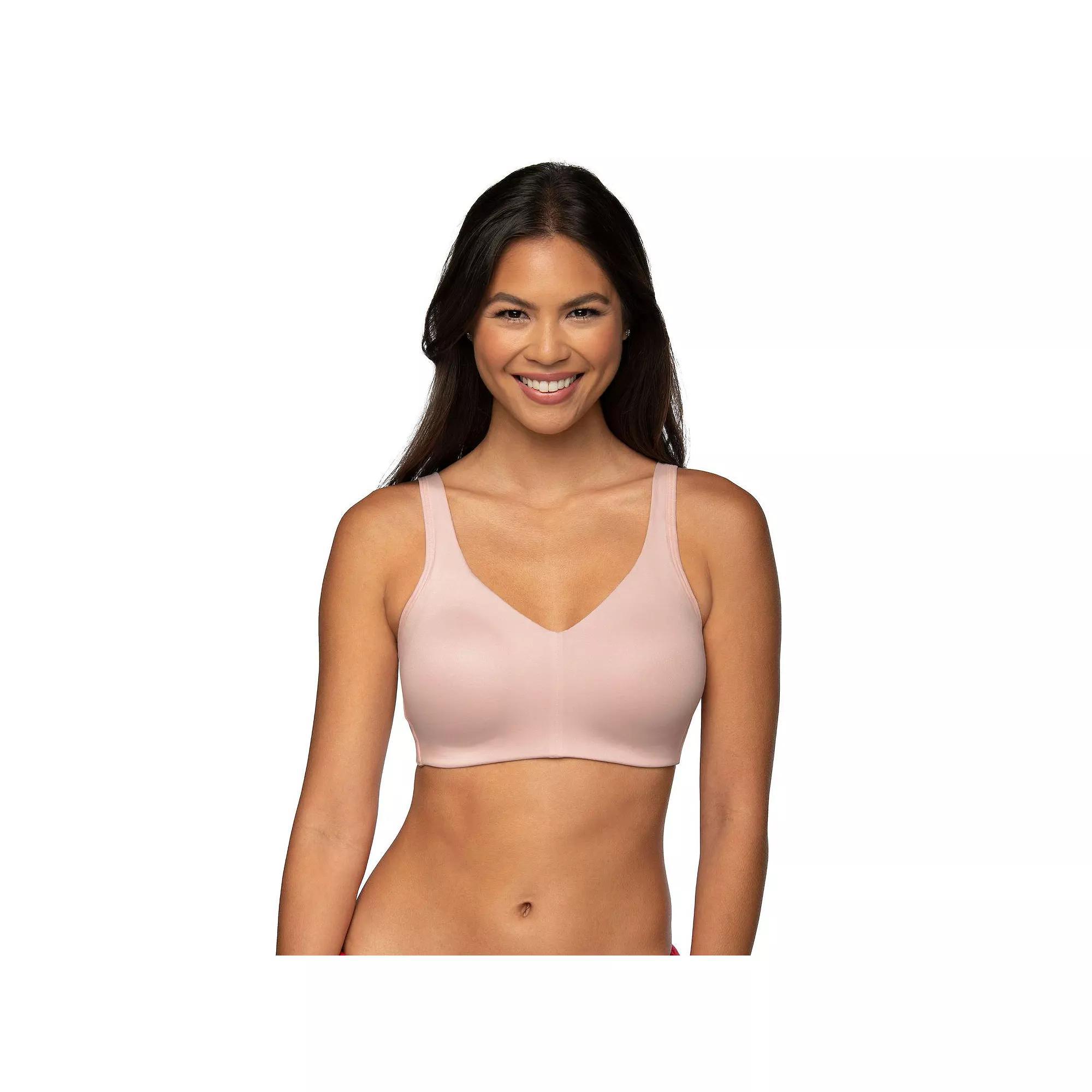 Vanity Fair Lingerie Beyond Comfort Simple Sizing Wireless Bra 72204, Womens Black Black Product Image