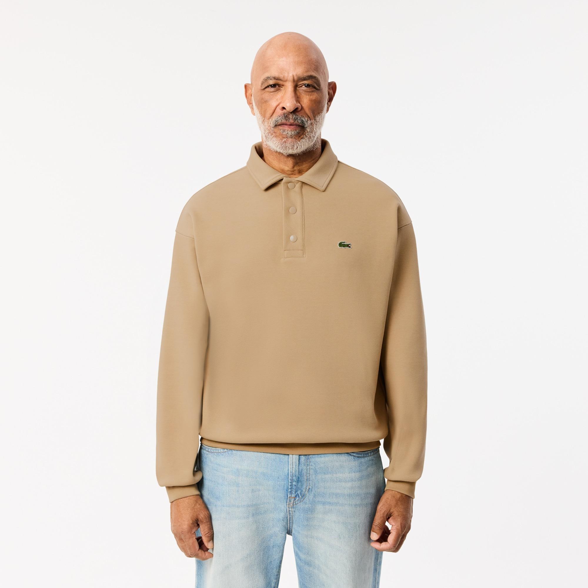 Men's Loose Fit Piqué Sweatshirt Product Image