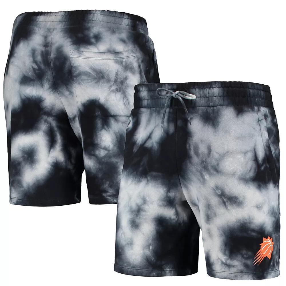 Men's New Era Black Phoenix Suns Fleece Tie-Dye Shorts, Size: XL, Phx Black Product Image