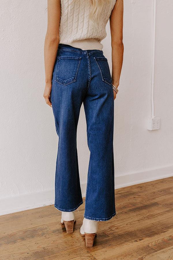 JUST USA Maeve High Waist Wide Leg Jean Product Image