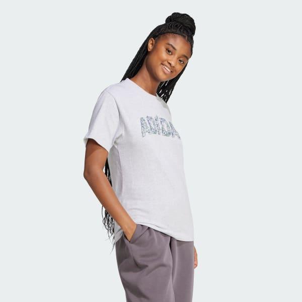 adidas Tech Illustrate Graphic Tee True Pink XS Womens Product Image