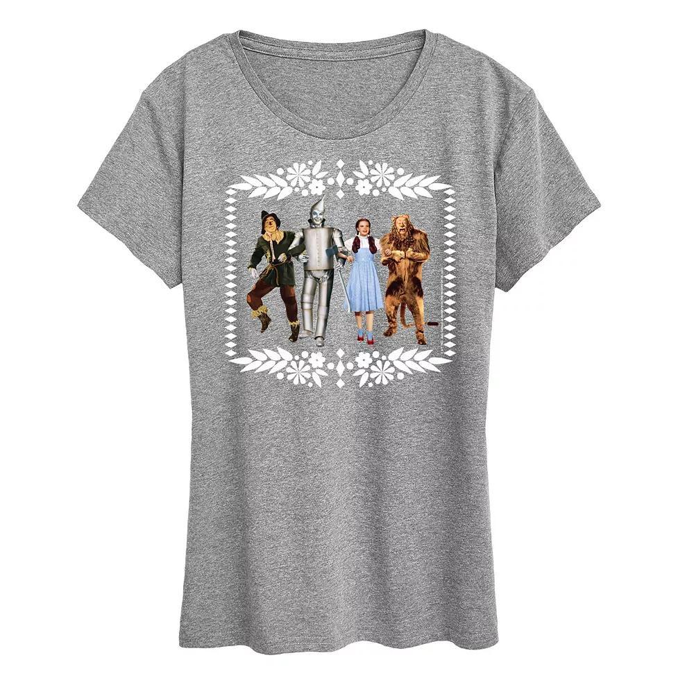 Women's Wizard of Oz Group Graphic Tee, Girl's, Size: XXL, Grey Gray Product Image