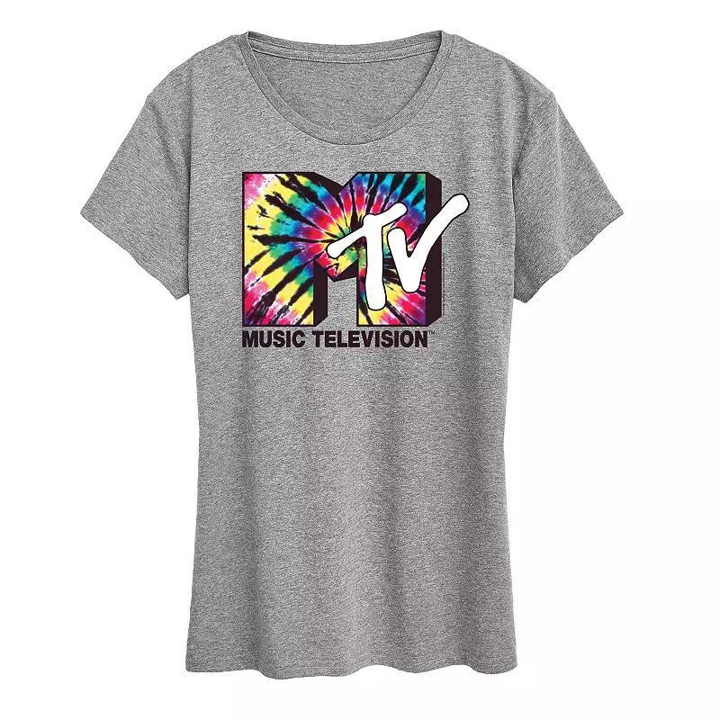 Womens MTV Tie Dye Logo Graphic Tee, Girls Product Image