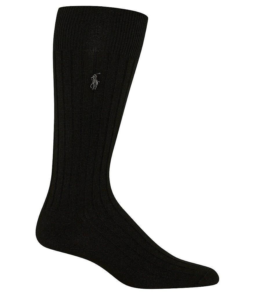 Polo Ralph Lauren Solid Cotton Rib Crew Socks Product Image