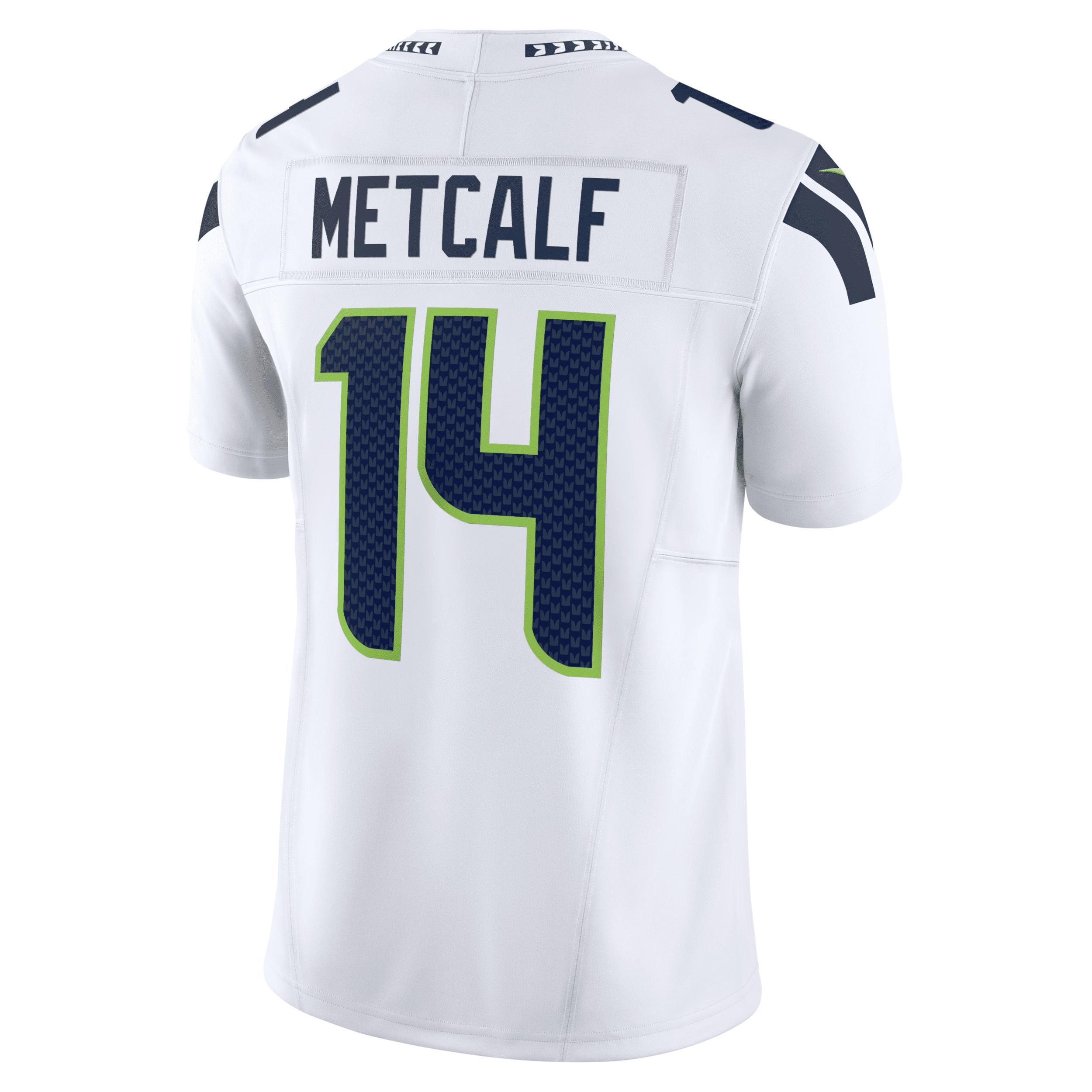 Men's Nike DK Metcalf White Seattle Seahawks Vapor F.U.S.E. Limited Jersey, Size: 3XL Product Image