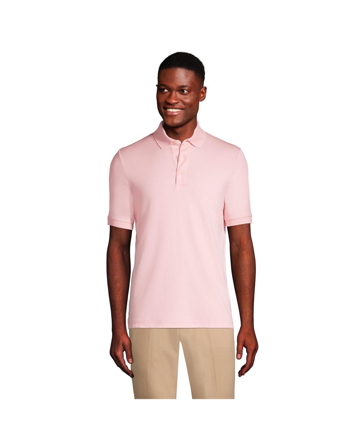Big & Tall Lands' End Super Soft Supima Polo, Men's, Size: XXL Tall, Pale Grey Blue Product Image