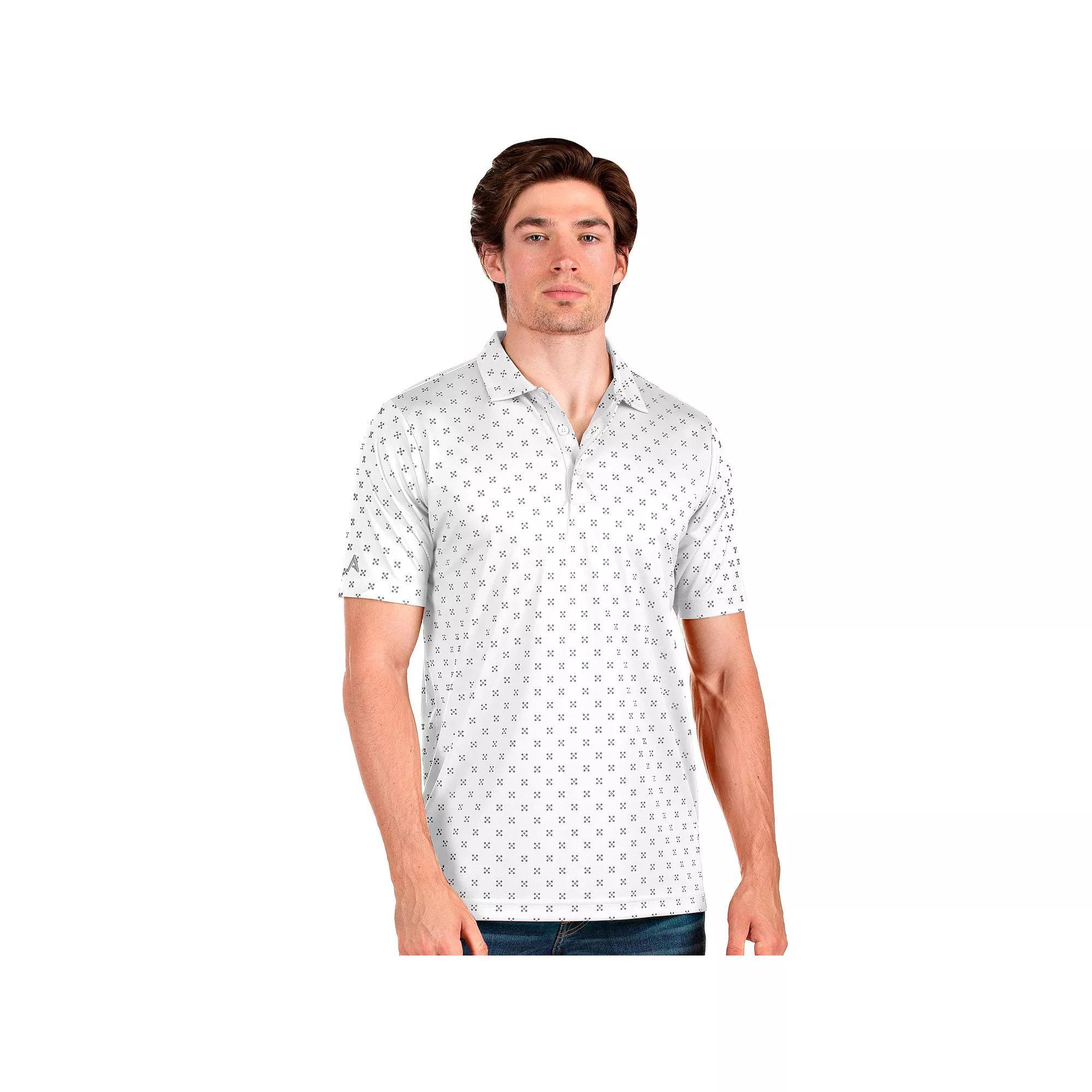 Men's Antigua Spark Polo, Size: Small, White Product Image