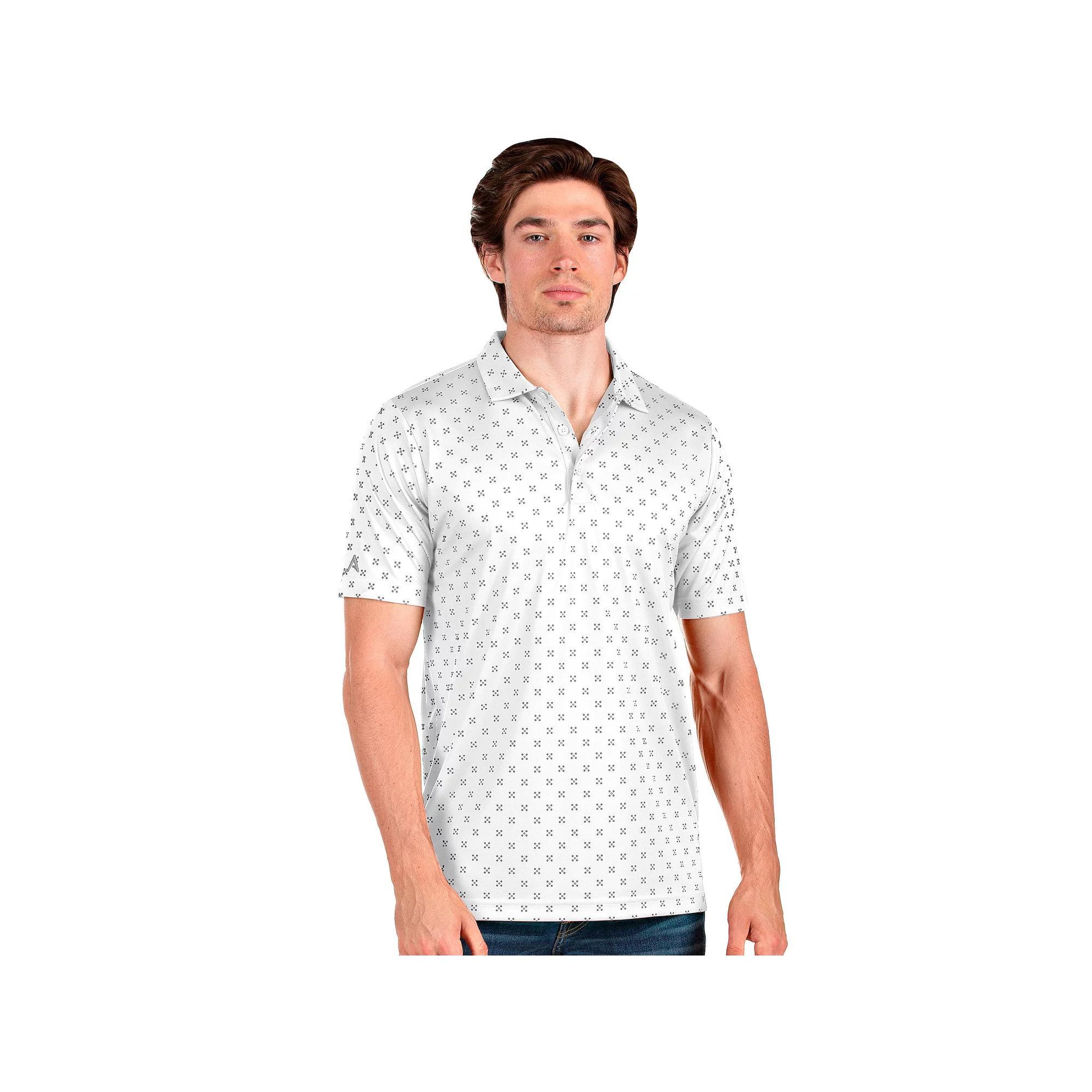 Men's Antigua Spark Polo, Size: Small, White Product Image