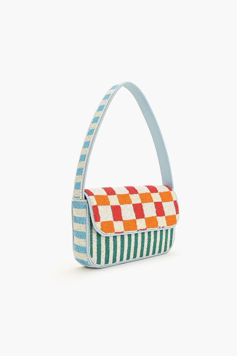 America & Beyond Sunset Check Shoulder Bag Product Image