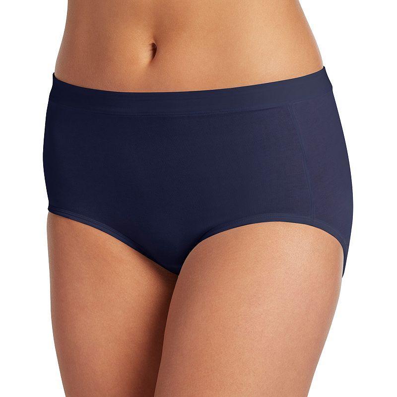 Womens Jockey Cotton Stretch Brief Panty 1556, Gray Grey Product Image