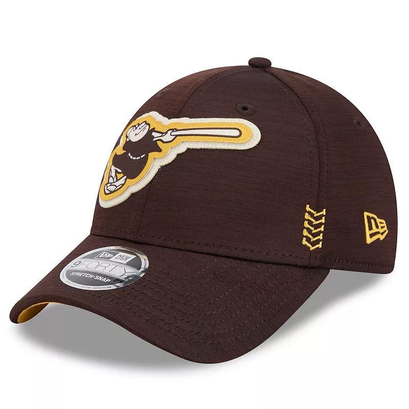 Men's New Era  Brown San Diego Padres 2024 Clubhouse 9FORTY Adjustable Hat Product Image