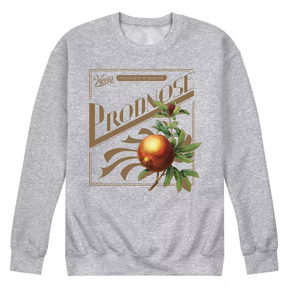 Mens Wonka Shop Logo Prodnose Fleece Sweatshirt Athletic Grey Product Image