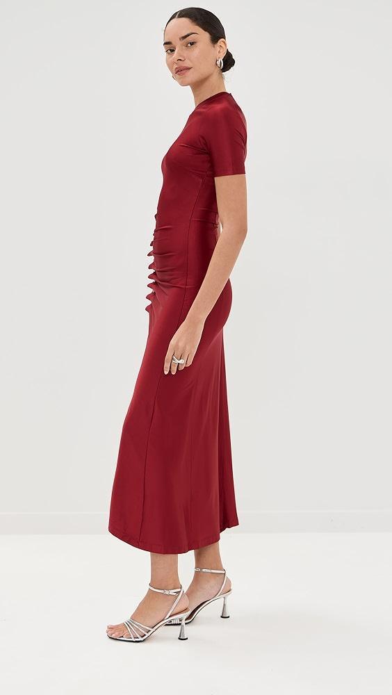 rabanne Long Draped Dress in Jersey | Shopbop Product Image