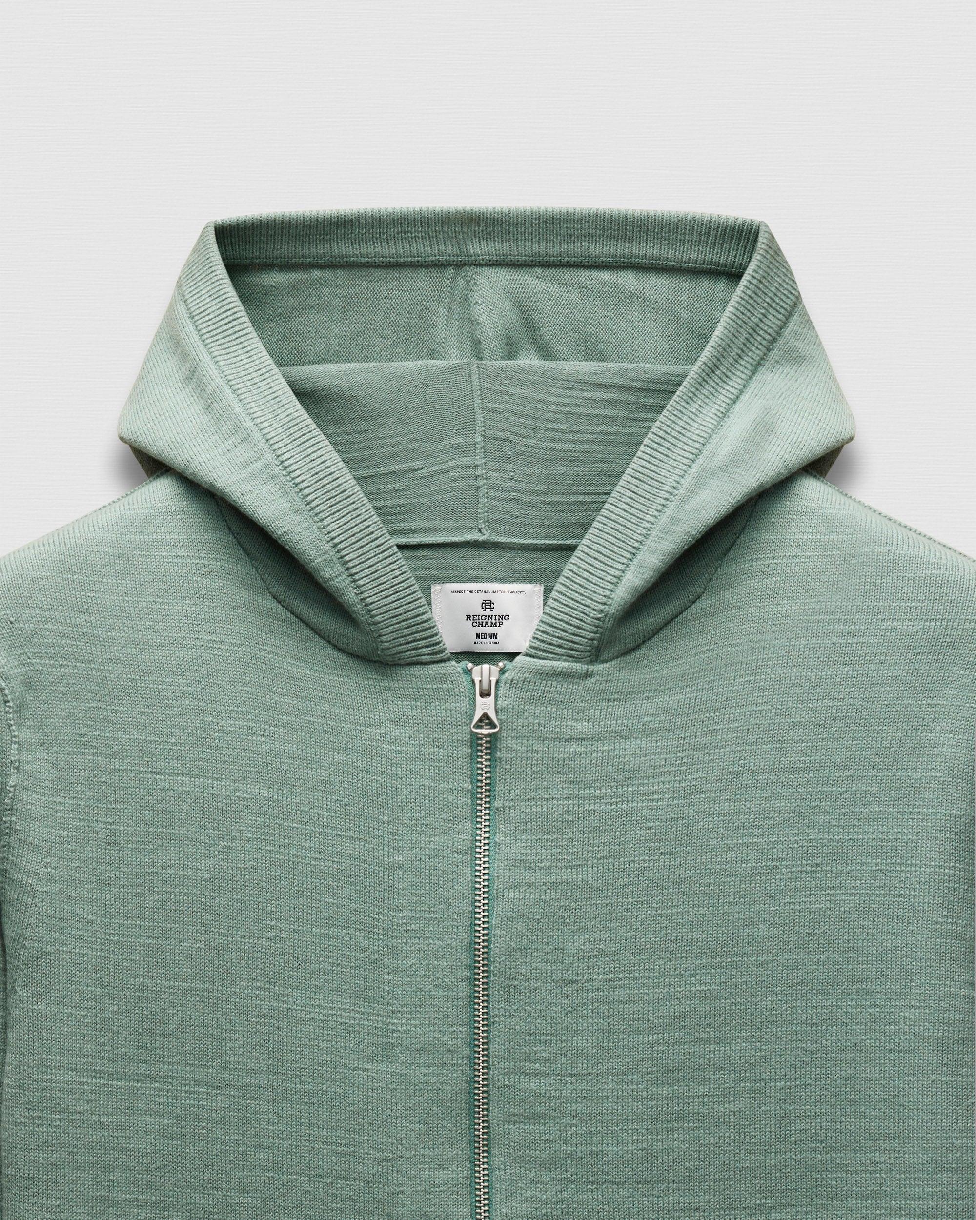 Cotton Slub Laurel Zip Hoodie Male Product Image