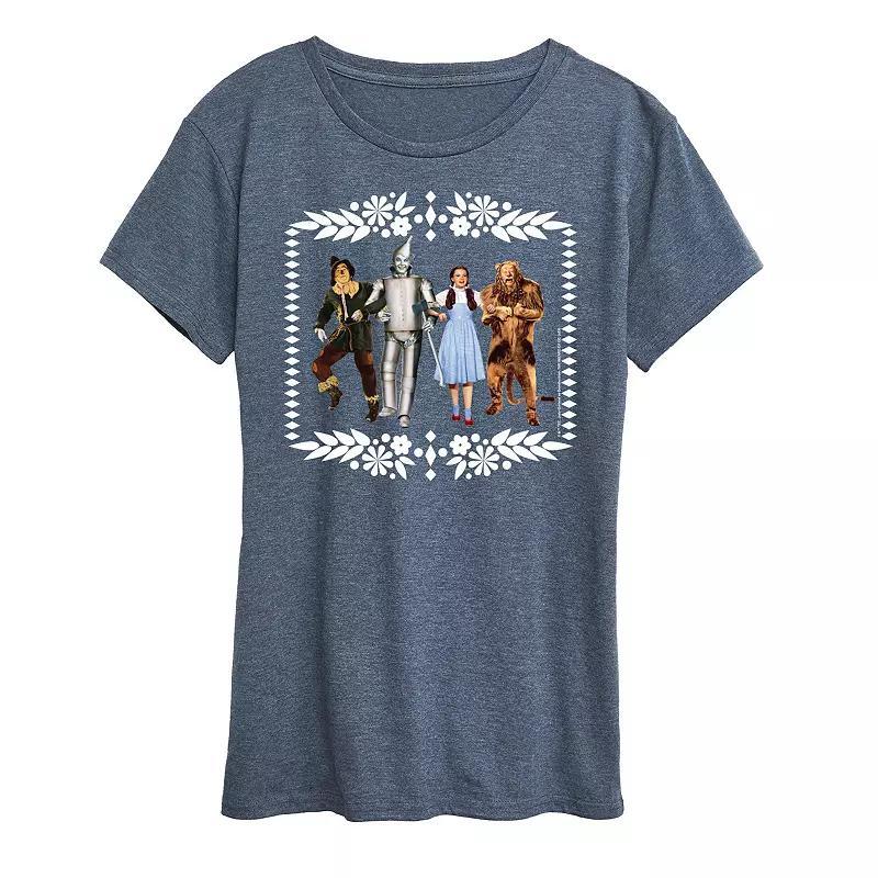 Women's Wizard of Oz Group Graphic Tee, Girl's, Size: XXL, Grey Gray Product Image