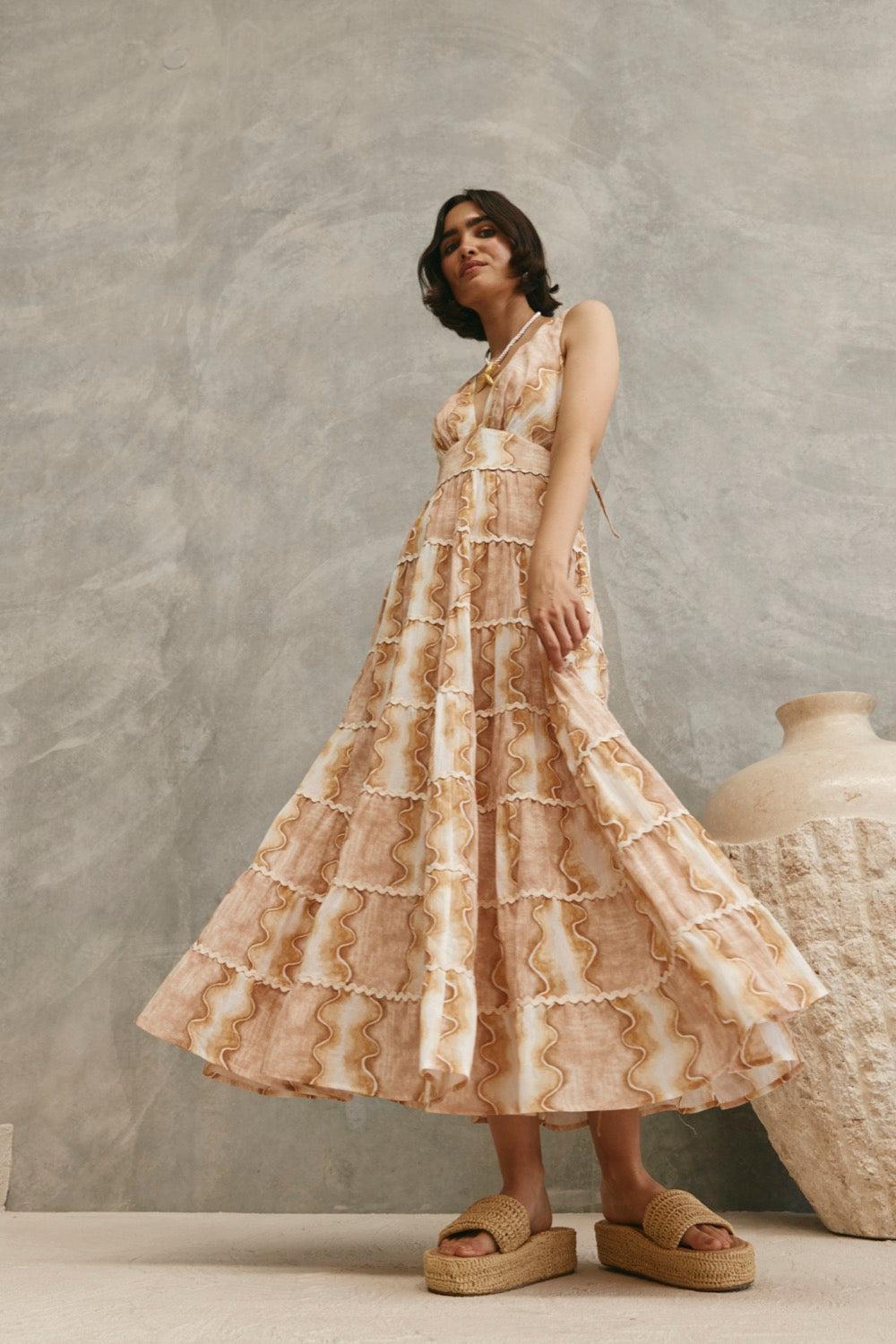 Marlowe Midi Dress Matelassé Product Image