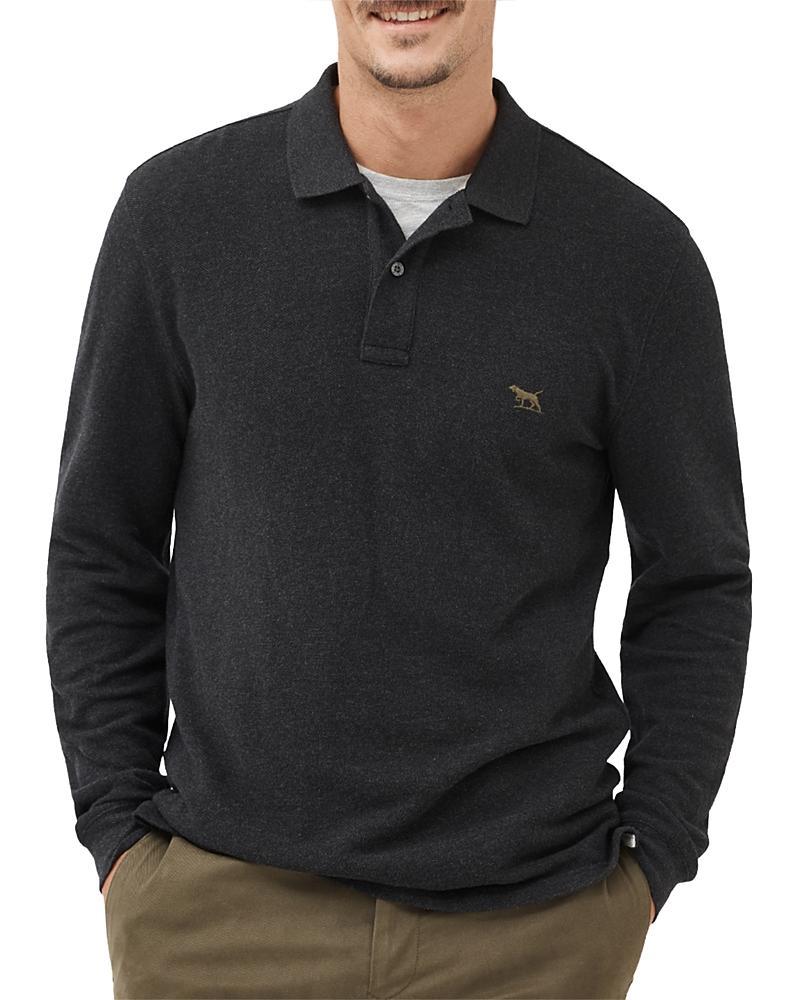 Mens Long-Sleeve Pique Polo Shirt Product Image