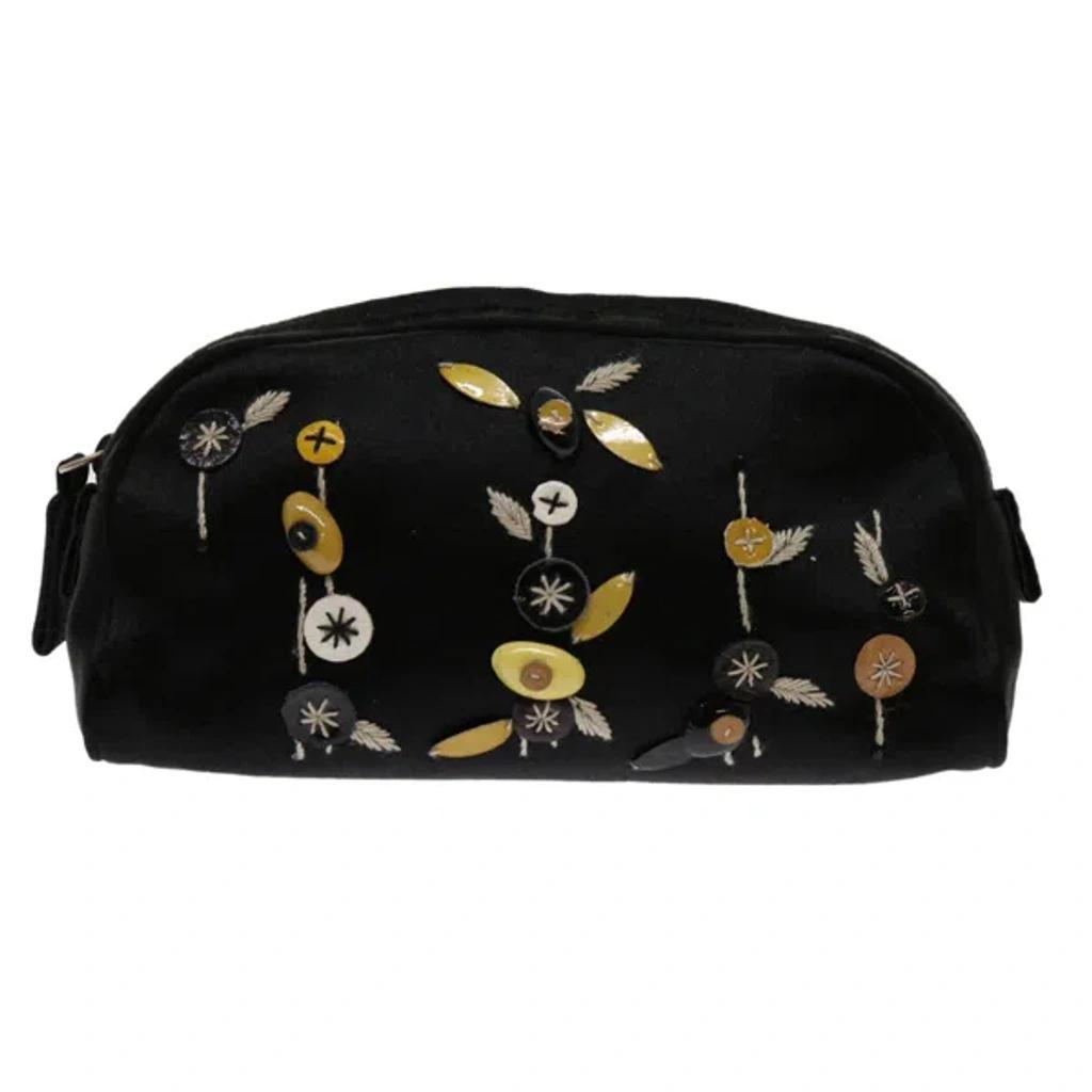 Synthetic Clutch Bag () In Black Product Image