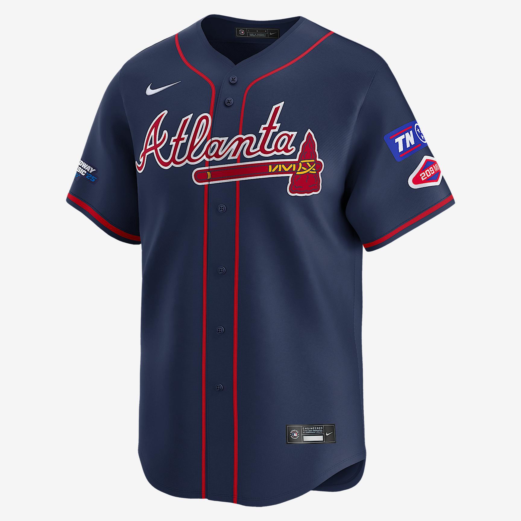 Atlanta Braves Bristol Men's Nike Dri-FIT ADV MLB Limited Jersey Product Image