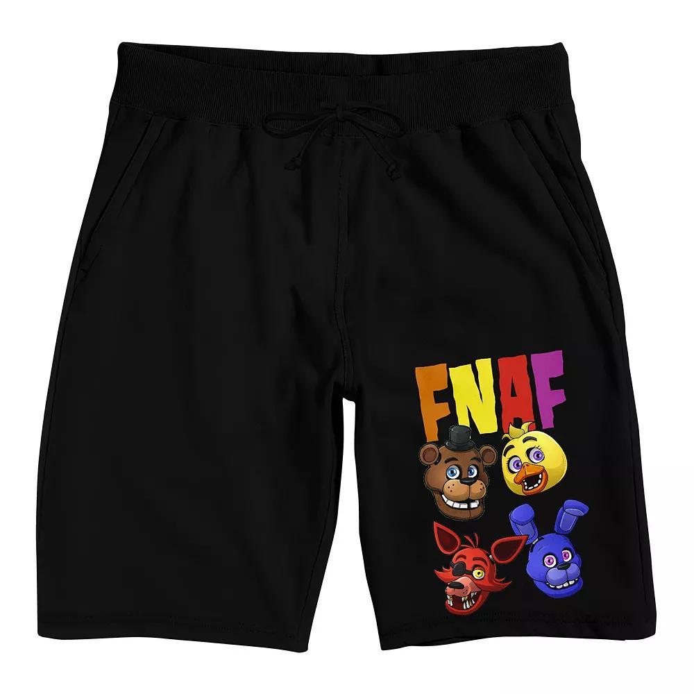 Men's Five Nights At Freddy Pajama Shorts, Size: XXL, Black Product Image