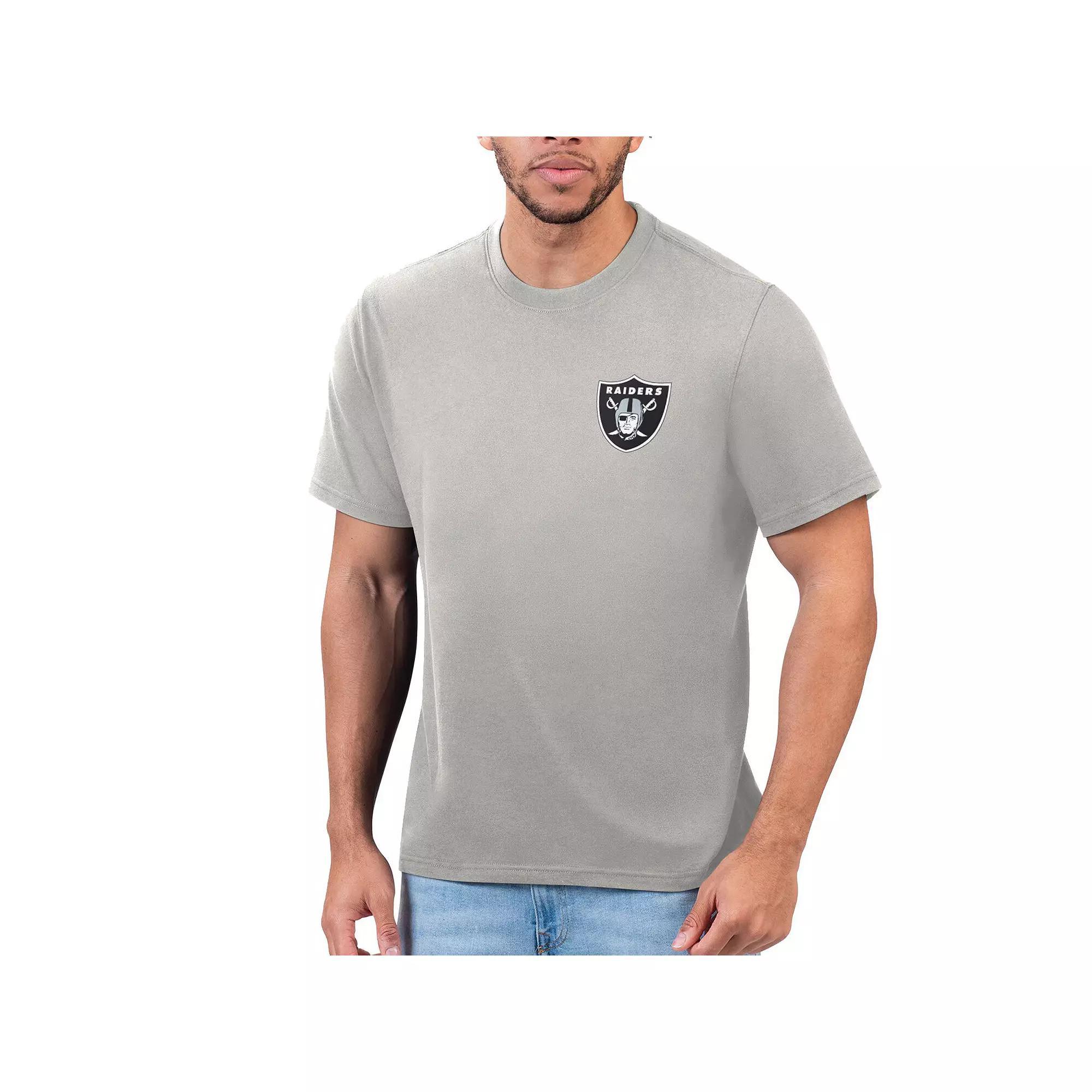 Mens Margaritaville Silver Las Vegas Raiders T-Shirt Product Image
