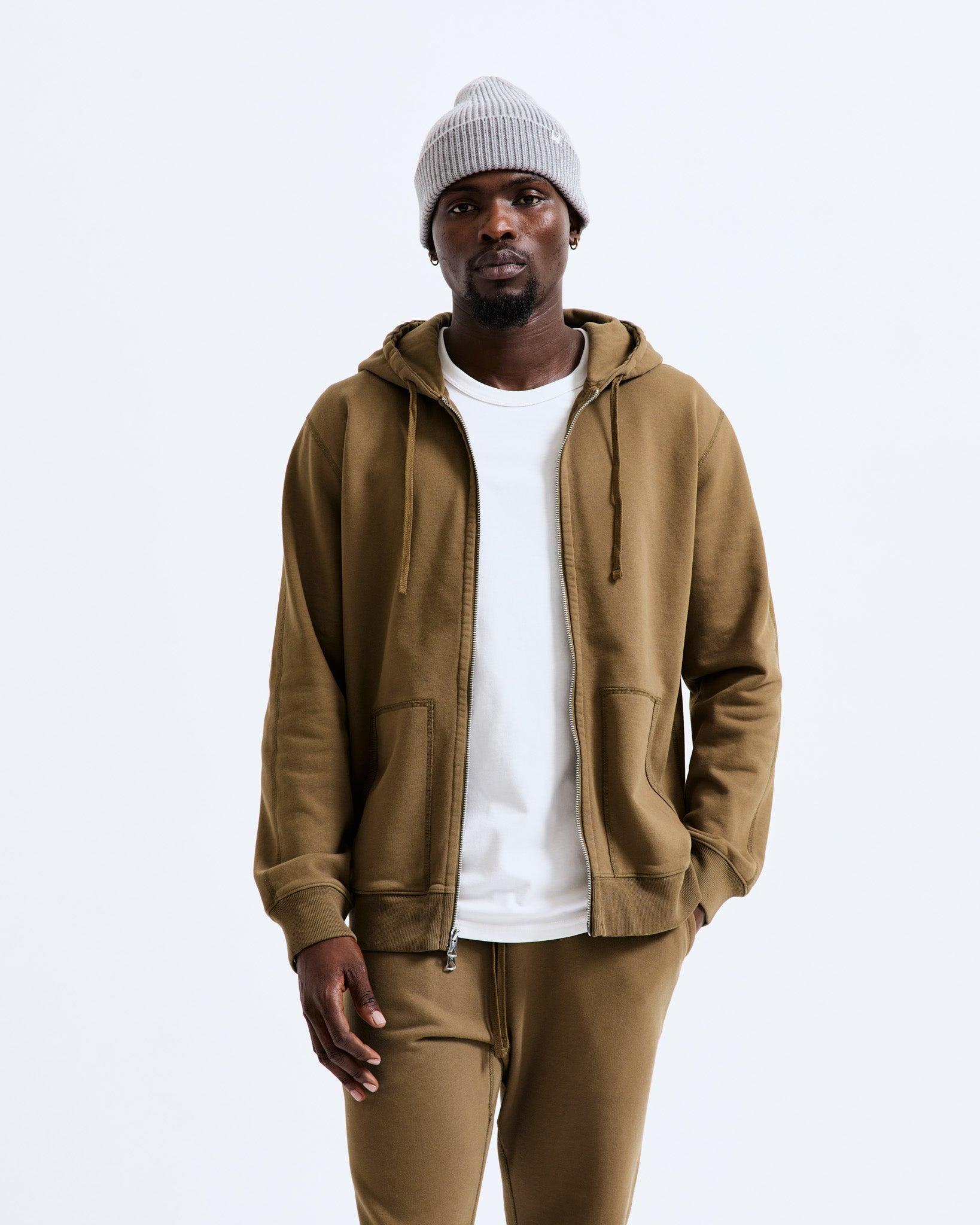 Midweight Terry Classic Full Zip Hoodie - Vault Male Product Image