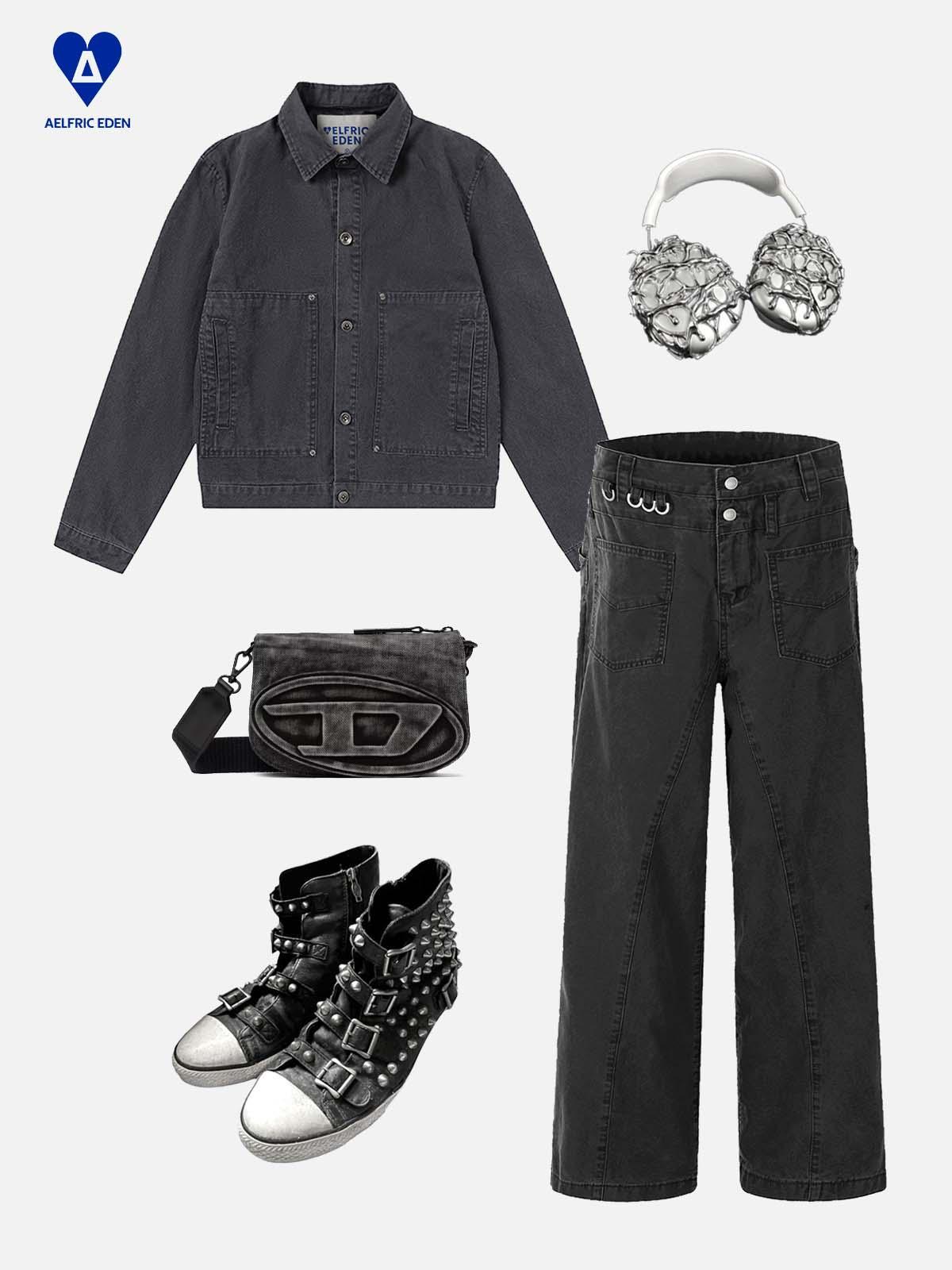 Aelfric Eden Vintage Washed Boxy Jacket Product Image
