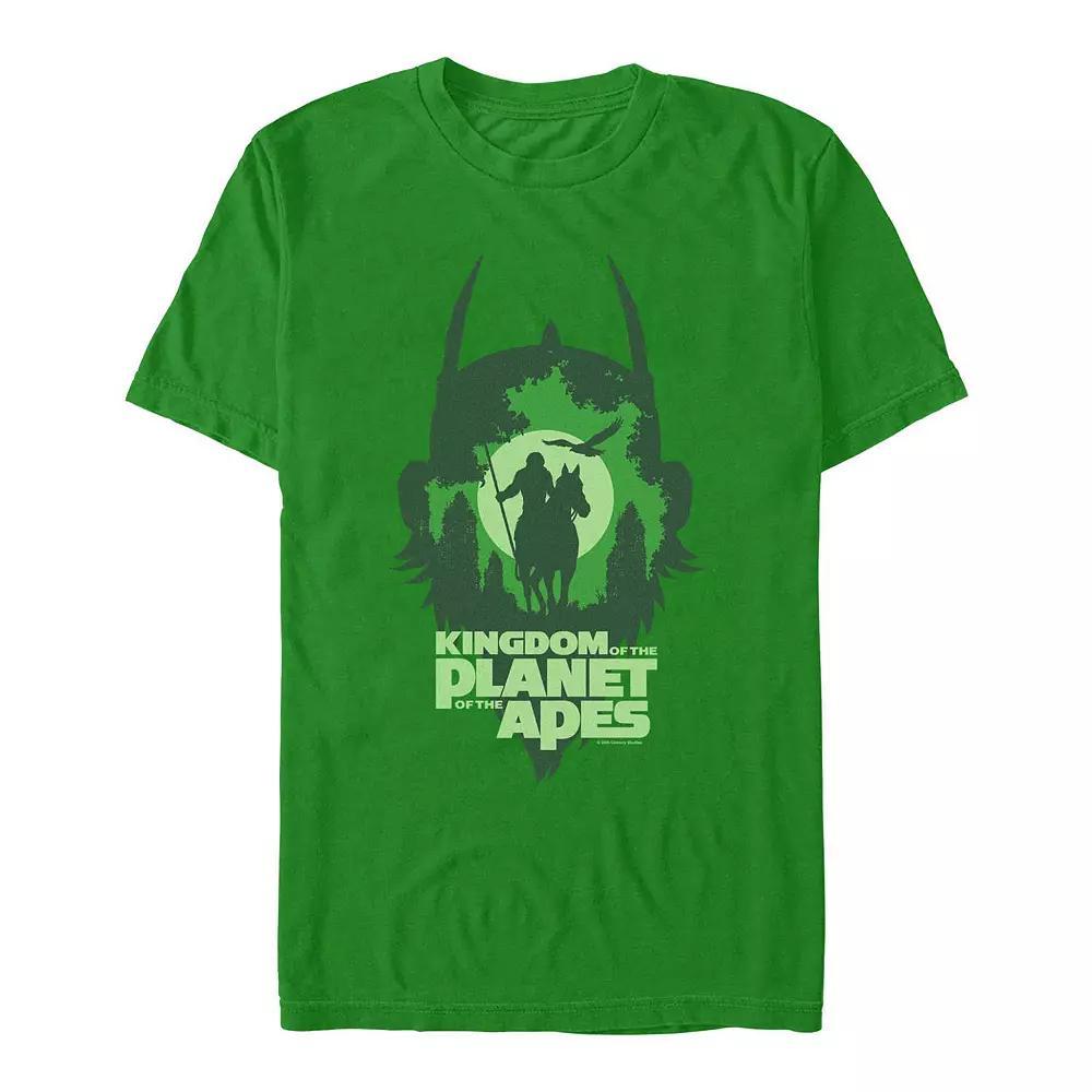Men's Kingdom Of The Planet Of The Apes Rider Silhouette Graphic Tee, Size: Large, Kelly Product Image