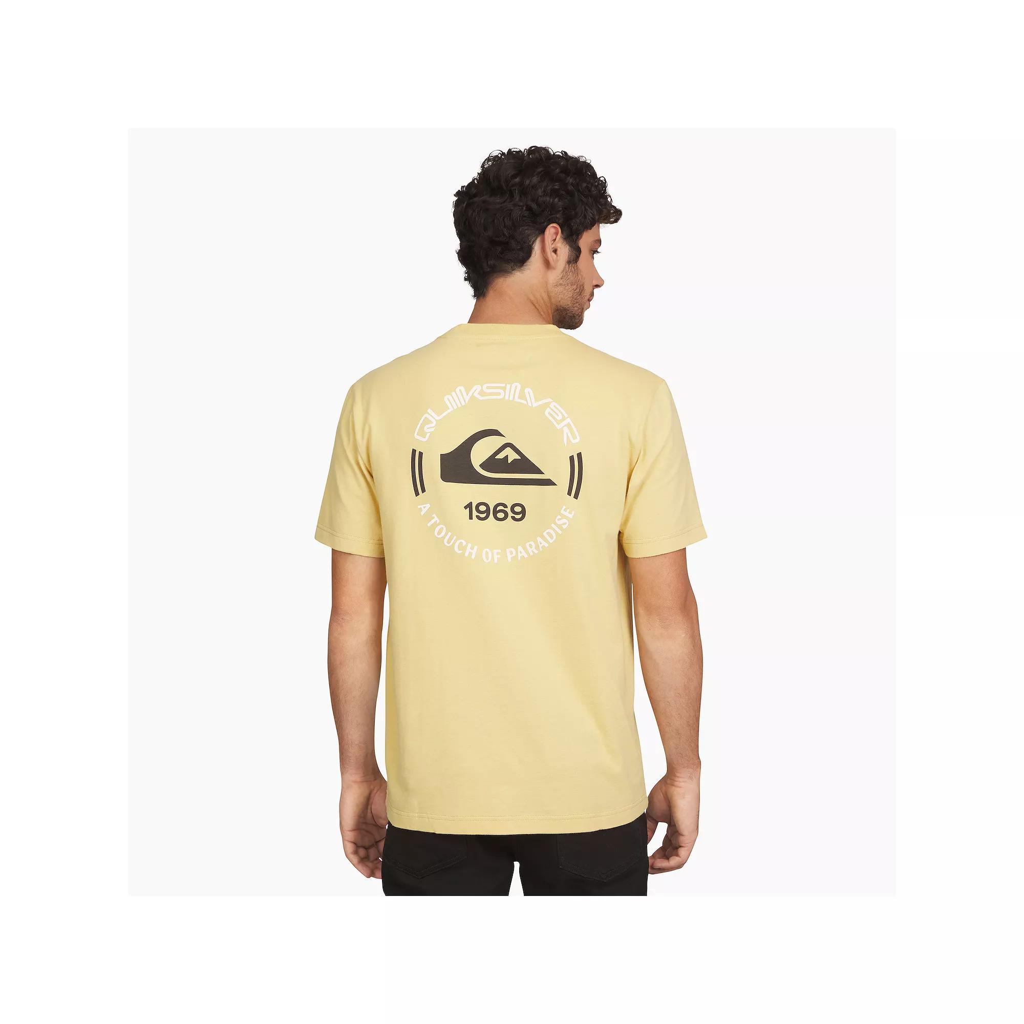 Men's Quiksilver Short Sleeve Graphic Tee, Size: Small, Honey Gold Product Image