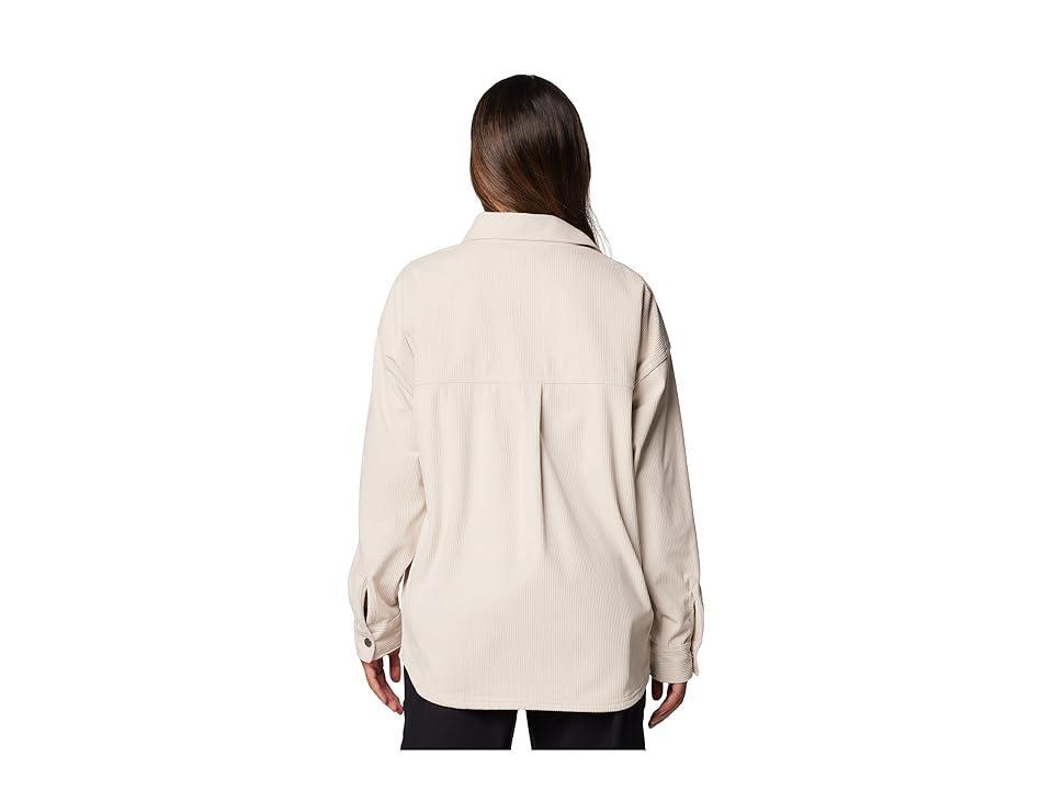Columbia Blue Point Creek Corduroy Shirt Jacket (Dark Stone) Women's Clothing Product Image