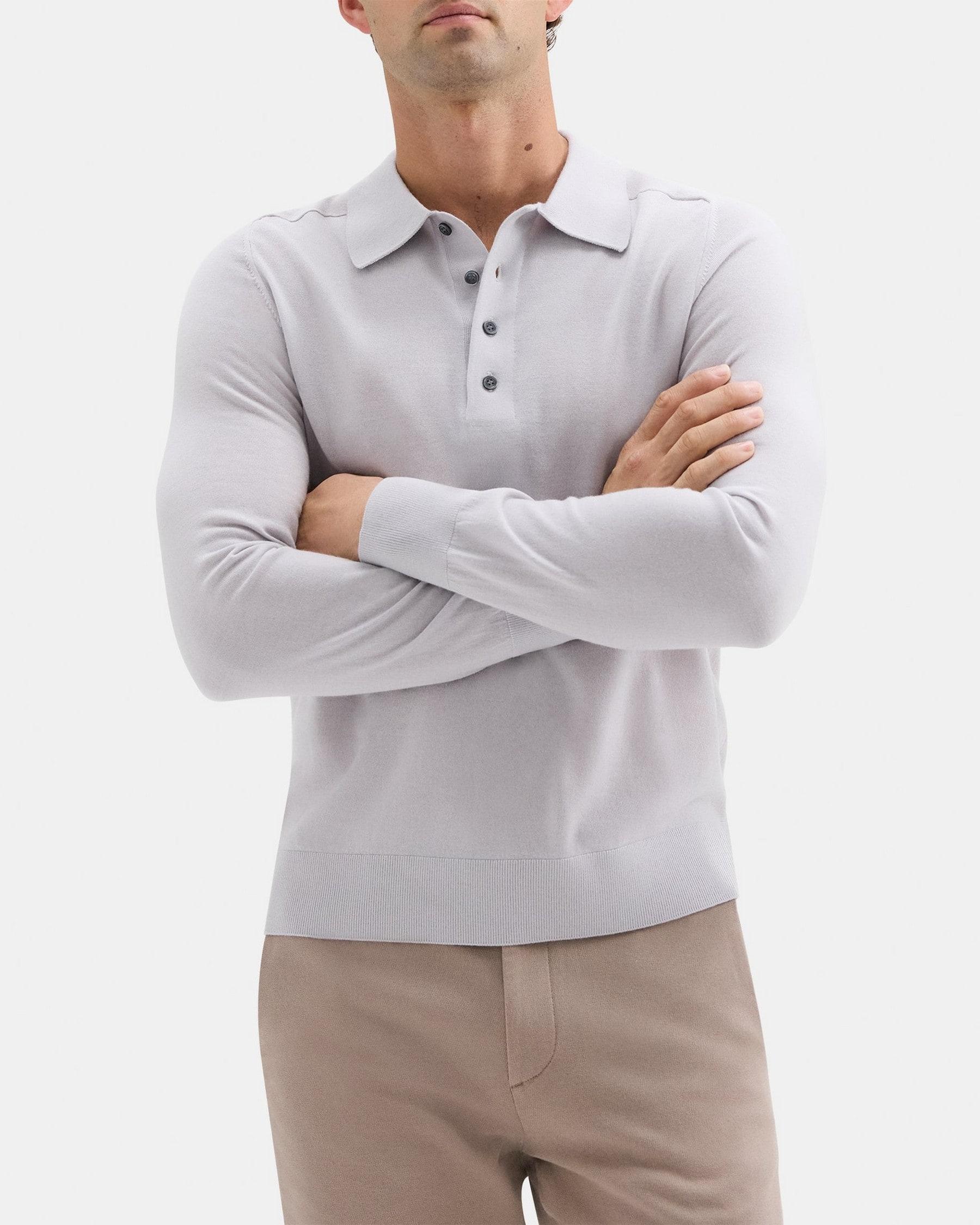 Polo Sweater in Merino Wool Product Image