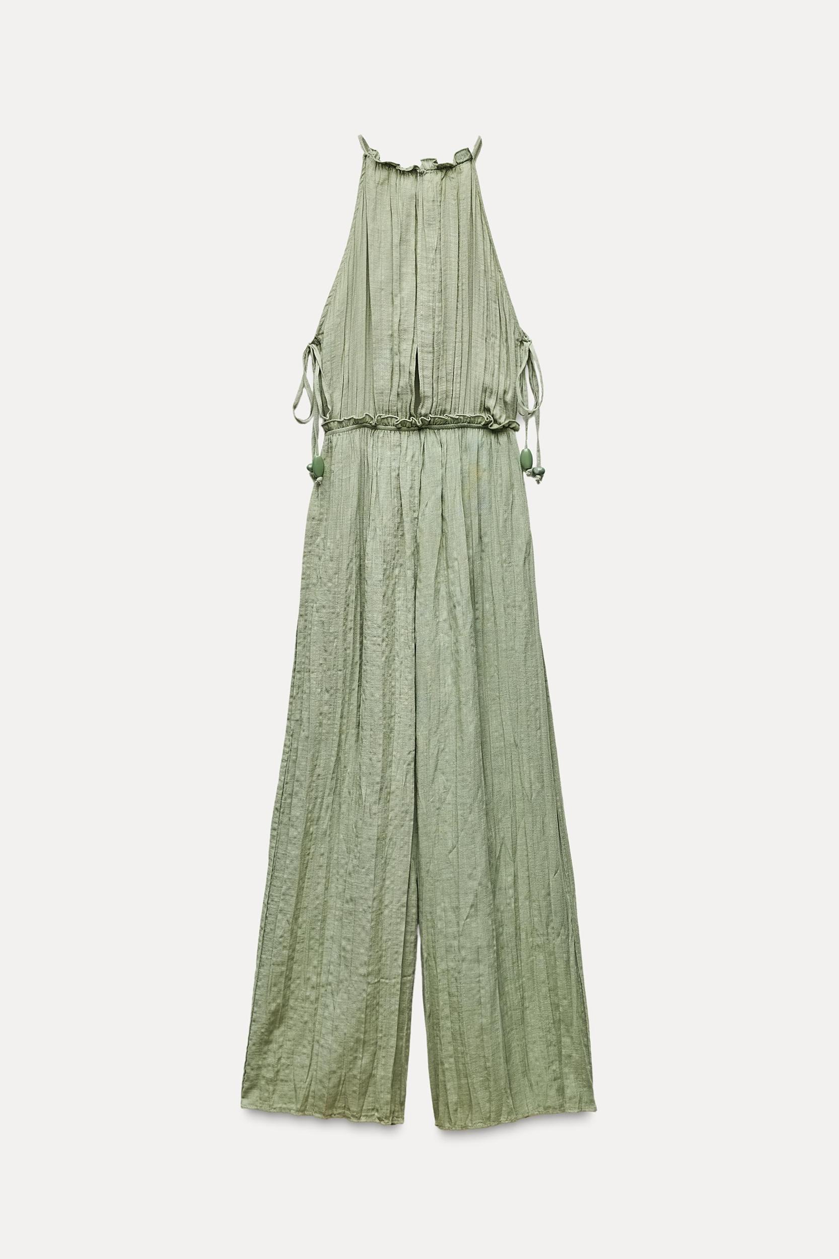 WRINKLED EFFECT RUSTIC JUMPSUIT Product Image