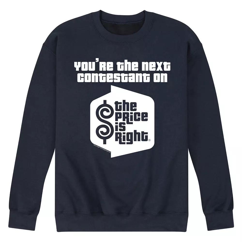 Mens The Price Is Right Youre The Next Contestant Graphic Sweatshirt Blue Product Image