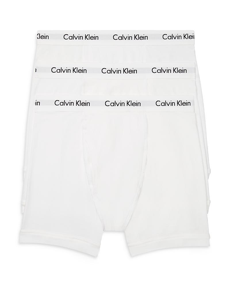 Men's Calvin Klein 3-pack Cotton Stretch Boxer Briefs, Size: Large, Black Product Image