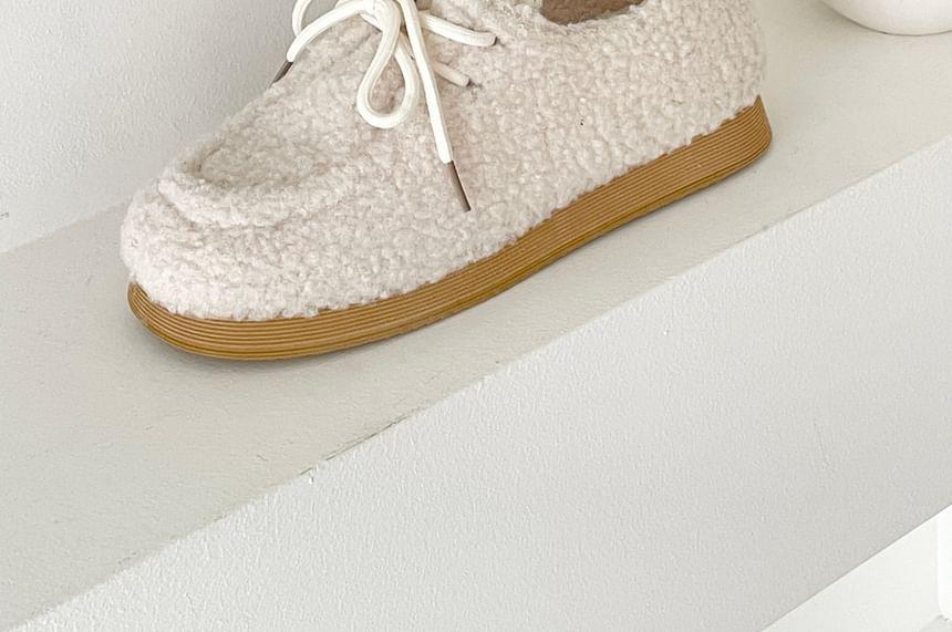 Fleece Lace Up Shoes Product Image