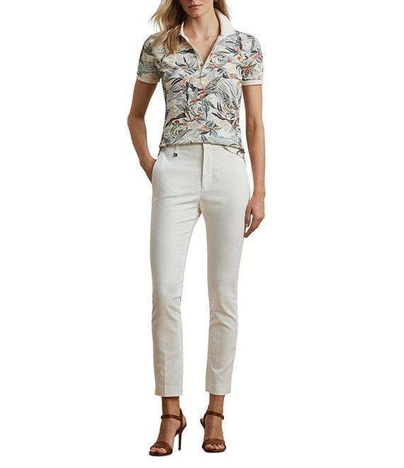 Lauren Ralph Lauren Stretch Pique Printed Polo Shirt Product Image