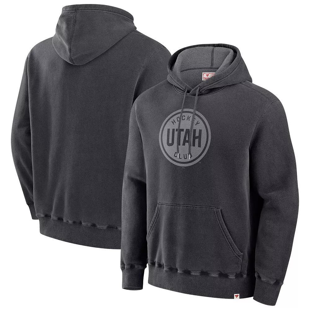 Men's Fanatics Black Utah Hockey Club Made in Canada Pullover Hoodie, Size: Large, Ute Black Product Image