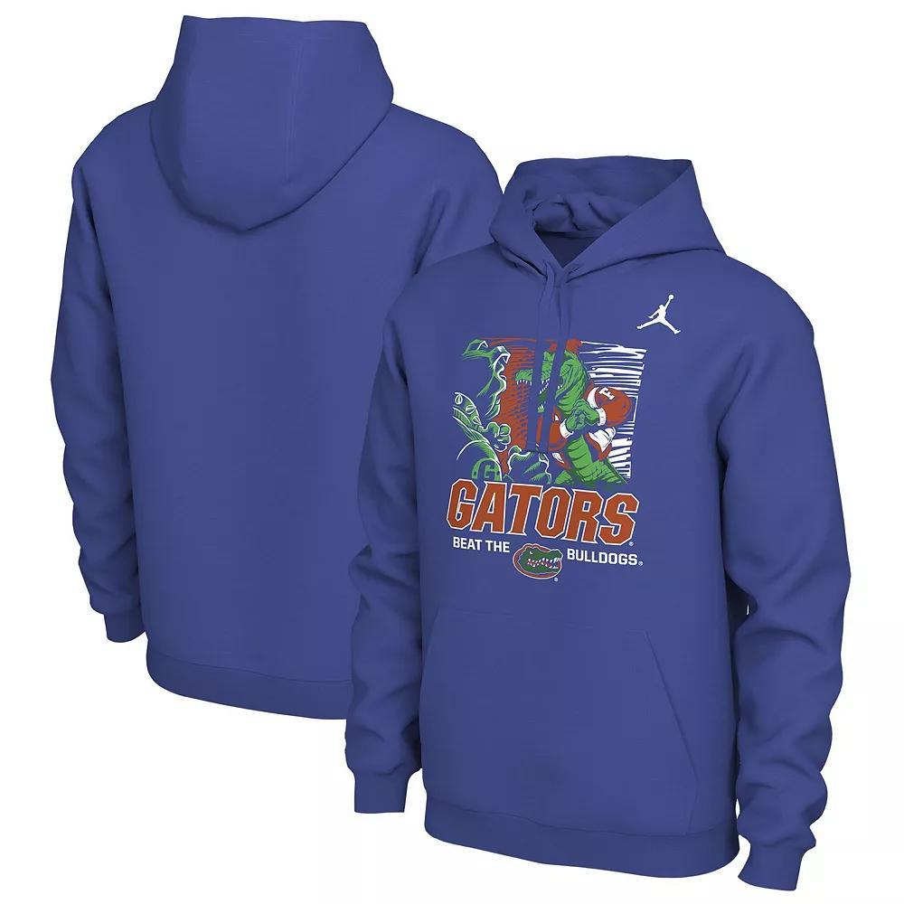 Men's Nike Royal Florida Gators FL/GA Rivalry Pullover Hoodie, Size: Small, Blue Product Image