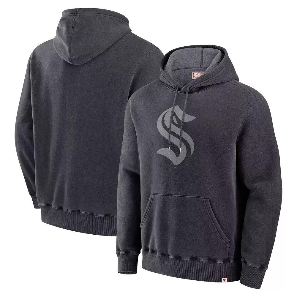 Men's Fanatics Black Seattle Kraken Made in Canada Pullover Hoodie, Size: 2XL, Krk Black Product Image