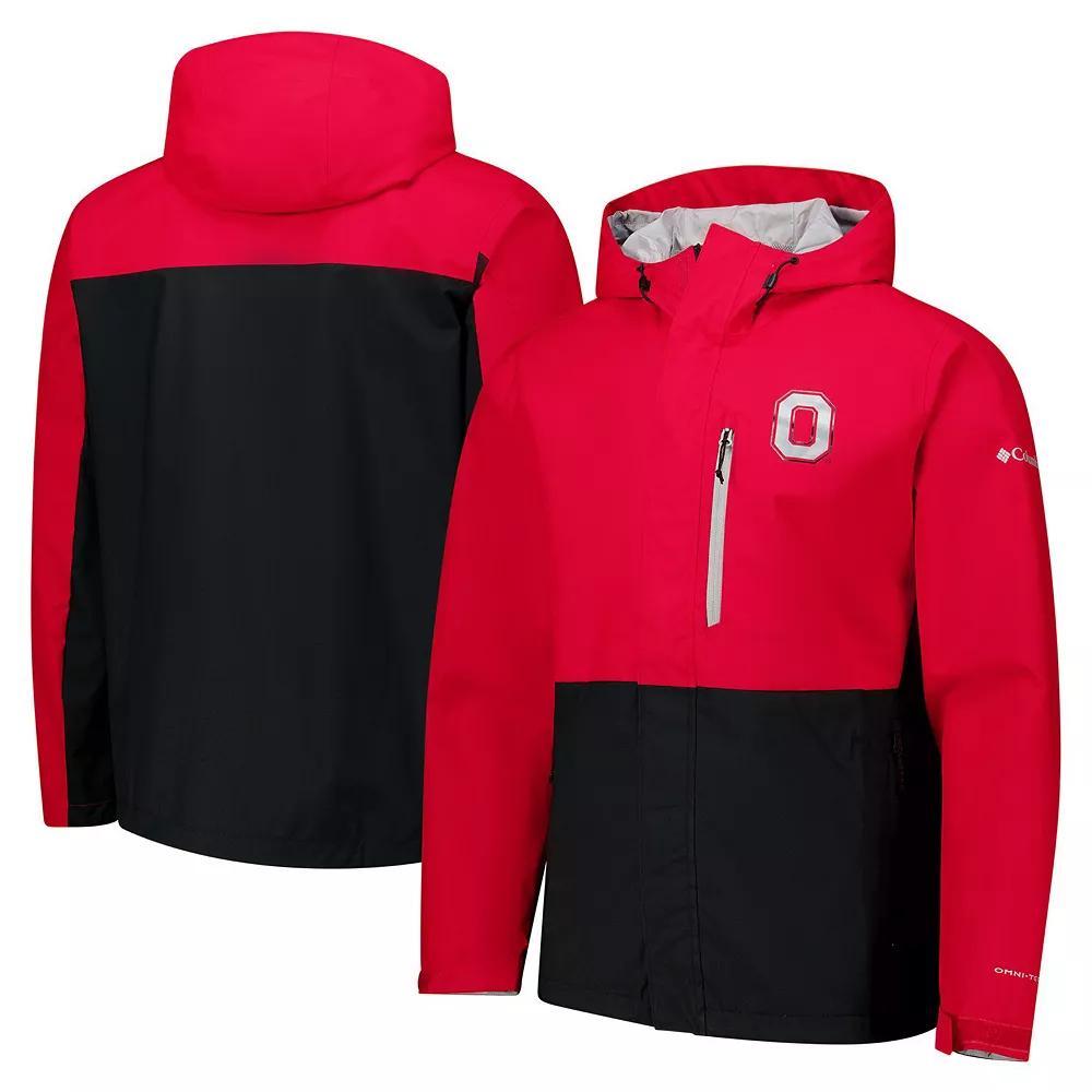 Men's Columbia  Scarlet Ohio State Buckeyes Field Bound Omni-Tech™ Full-Zip Jacket, Size: Large, Red Product Image
