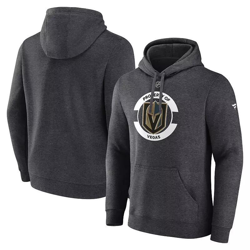 Men's Fanatics  Heather Charcoal Vegas Golden Knights Authentic Pro Core Secondary Fleece Pullover Hoodie, Size: Large, Lvk Charco Product Image