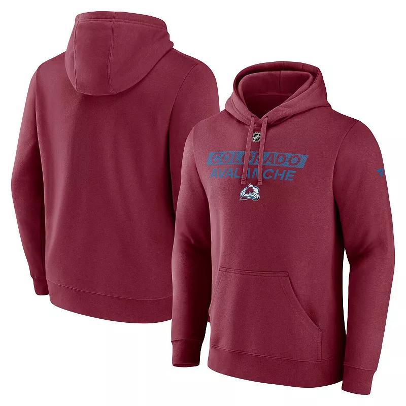 Men's Fanatics  Navy Seattle Kraken Authentic Pro Core Primary Fleece Pullover Hoodie, Size: Small, Krk Blue Product Image