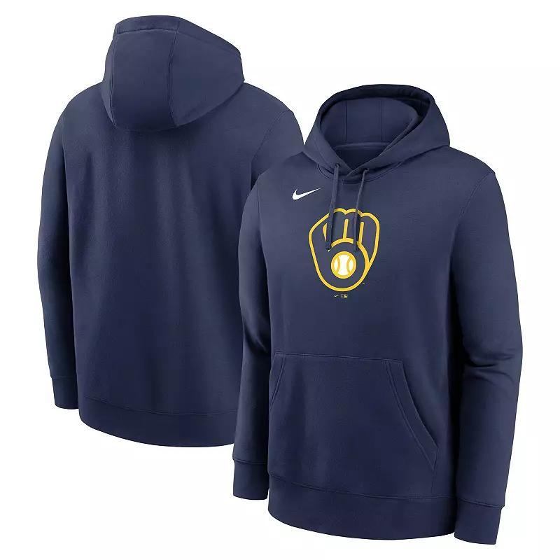 Men's Nike Royal Atlanta Braves Cooperstown Collection Logo Club Pullover Hoodie, Size: 2XL, Blue Product Image