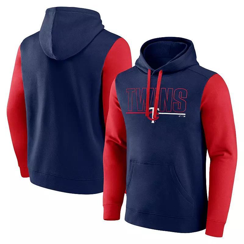 Men's Fanatics Navy Boston Red Sox Outline Fleece Pullover Hoodie, Size: XL, Blue Product Image
