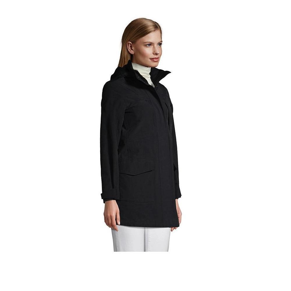 Plus Size Lands' End Squall Hooded Waterproof Raincoat, Women's, Size: 1XL, Deep  Blue Product Image