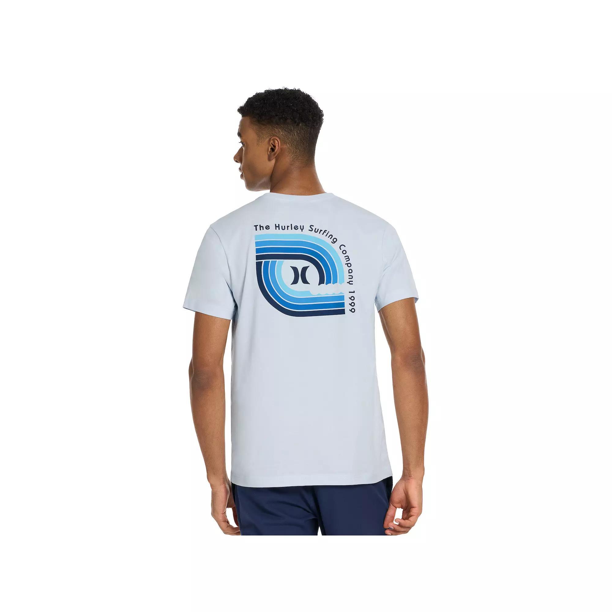 Men's Hurley Surf Graphic Tee, Size: XS, Light Blue Product Image