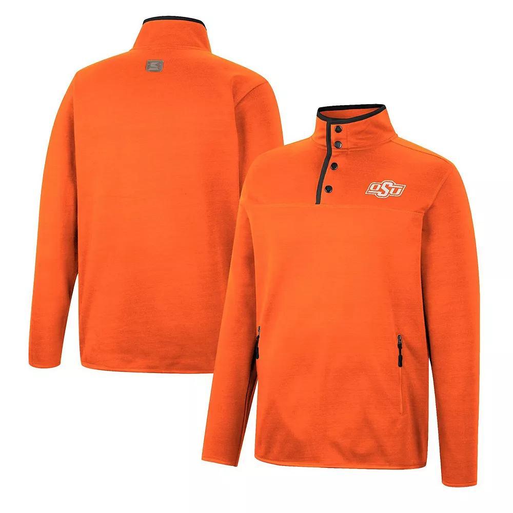 Men's Colosseum Orange Oklahoma State Cowboys Rebound Quarter-Snap Jacket, Size: XL Product Image