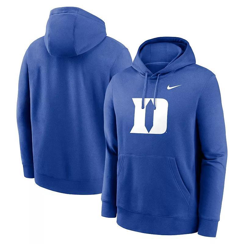 Men's Nike Royal Duke Blue Devils Primetime Evergreen Club Fleece Pullover Hoodie, Size: 2XL Product Image
