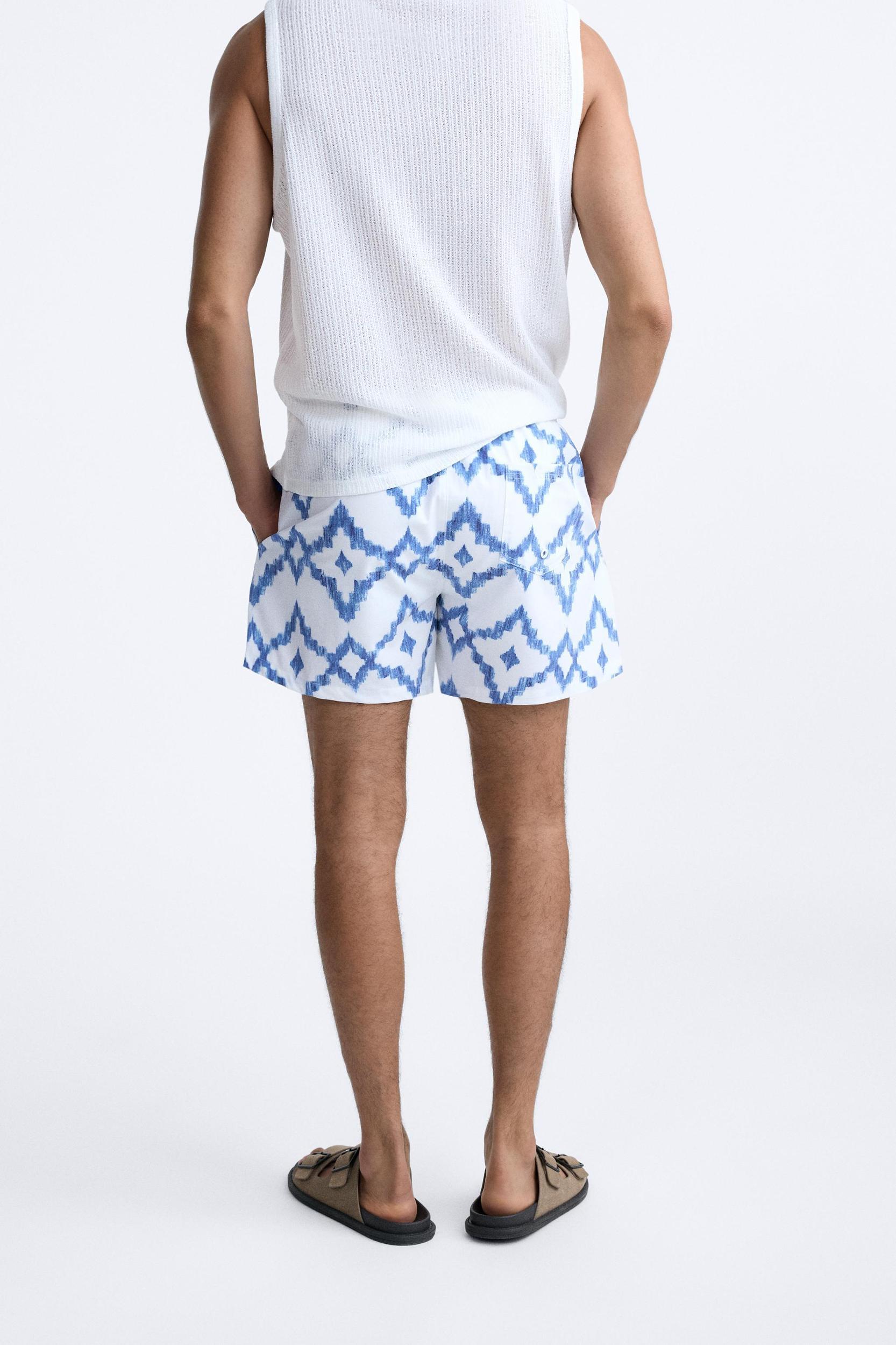 REGULAR GEOMETRIC PRINT SWIMSUIT Product Image