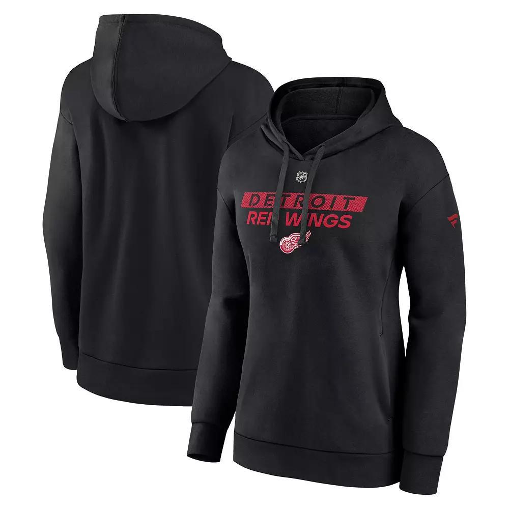 Women's Fanatics  Black Carolina Hurricanes Authentic Pro Core Primary Fleece Pullover Hoodie, Size: XL Product Image